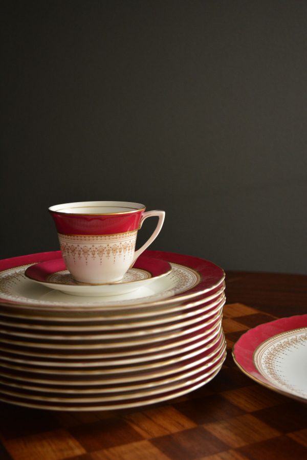 Conjunto das chávenas de chá Royal Worcester - Image 3